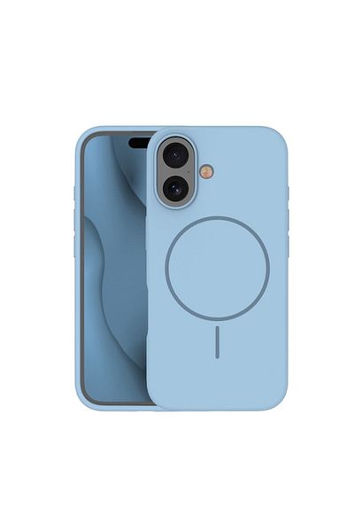 Dali Thin Mag Case for iPhone 16 Plus, TPU, MagSafe, Blue