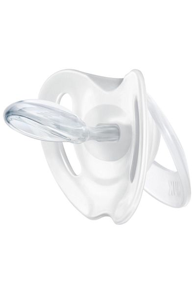 Nuk Suzeta Genius Color Silicon M1 Bleu 0-6 luni Set 2 Bucati
