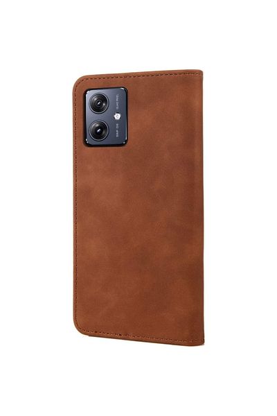 Dali Protective Flip Cover Compatible with Samsung Galaxy A06, Book Type, Card Slots, Leather, Brown-
