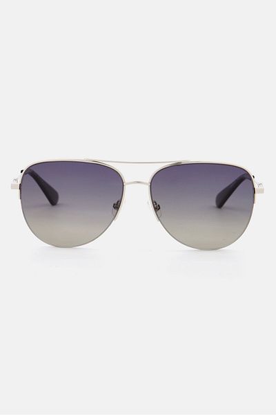 Kate Spade Women MAISIE G-S Aviator Sunglasses, Silver
