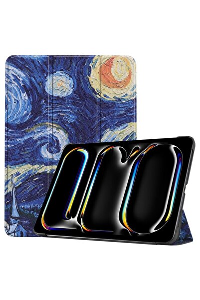 Dali Husă de protecție Flip Cover pentru Apple iPad Pro 13 (2024), FoldPro, tip suport, design Starry Night, E