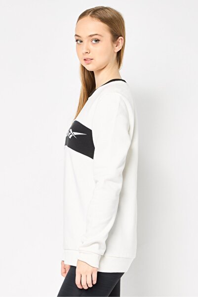 Reebok Women Sportswear Fit Outdoor Sweatshirt, Off White
