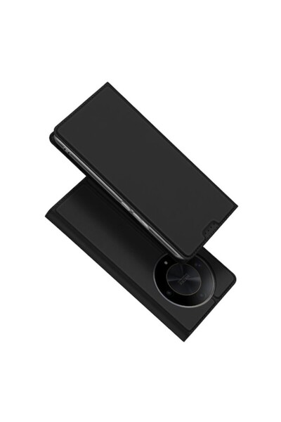 Dali Husă de protecție cu clapă pentru Honor Magic6 Lite, Skin Pro, neagră