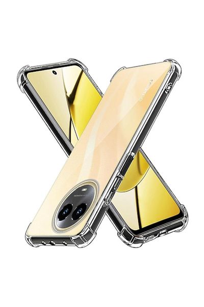 Dali Husă de protecție compatibilă cu Realme 11 5G, rezistentă la șocuri, silicon transparent, transparentă