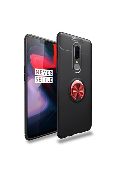 Dali Carcasă de protecție compatibilă cu OnePlus 6, silicon carbon, inel magn...