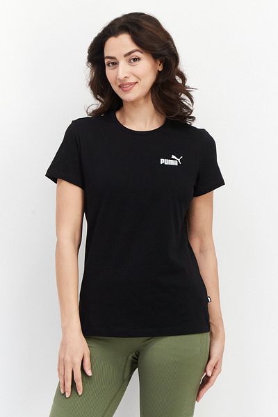 Puma Women Sportswear Fit Brand Logo Training T-Shirt, Black