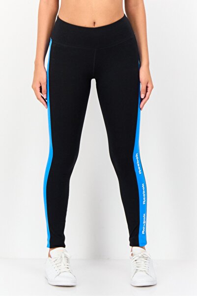 Reebok بنطال رياضي مناسب للتدريب للنساء، أسود