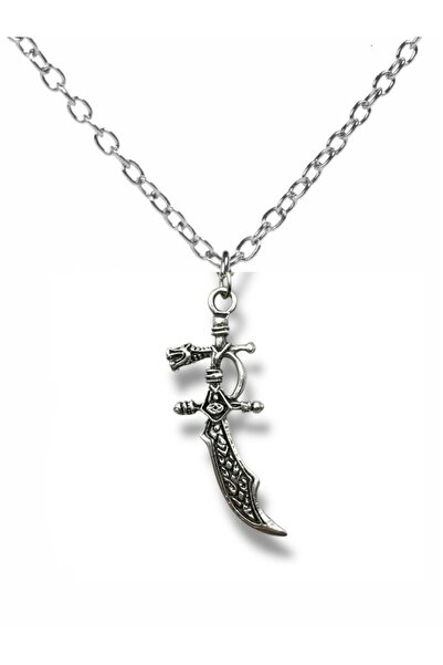 Herşey Nota قلادة معدنية للجنسين بطابع World of Warcraft مع شكل سيف أسطوري - ...