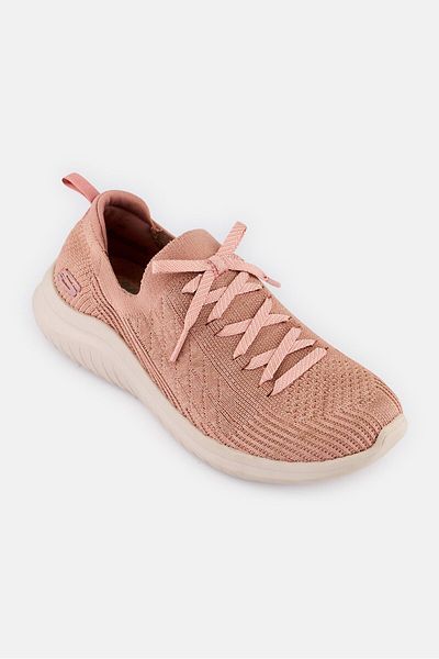 SKECHERS Women Ultra Flex 2,0 Lace Up Outdoor Shoes, Old Rose
