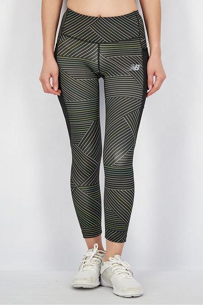 New Balance Women Sport Fit Allover Print Pants, Black