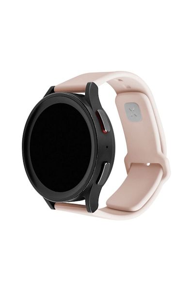 Tim Curea ceas pentru Samsung Galaxy Watch 4/5, Huawei Watch GT 3/GT 3 Pro, Siliciu, Soft Rose