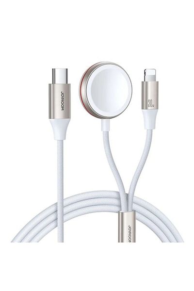 Dali Charging and data transfer cable, USB Type-C to Lightning and wireless charging for Apple Watch, 30W