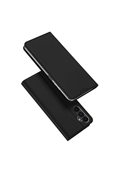 Dali Husa de protectie flip cover compatibila cu Samsung Galaxy A15 4G/5G, Skin Pro, piele ecologica, Neg