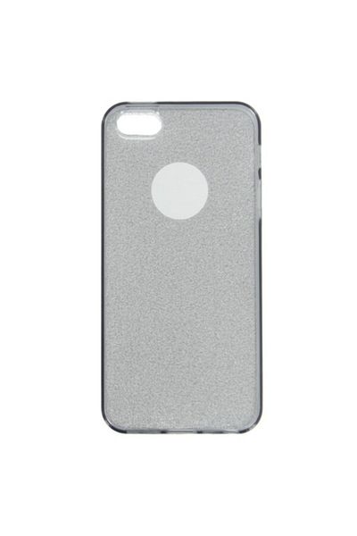 Dali Protective Glitter Case for Apple iPhone 5/5S/5SE, TPU, Black-Silver