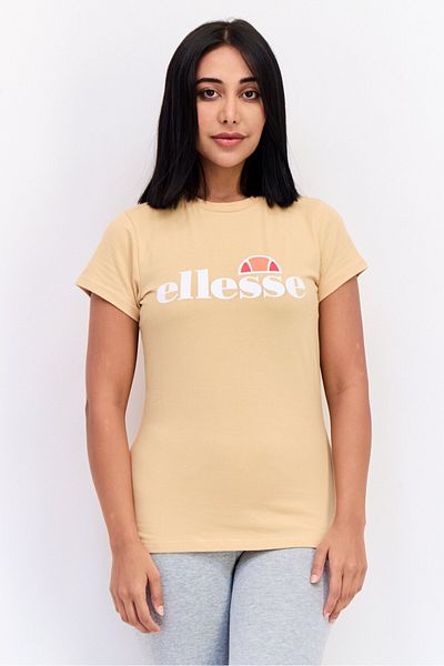 Ellesse Women Sportswear Fit Short Sleeves Outdoor T-shirt, Light Tan