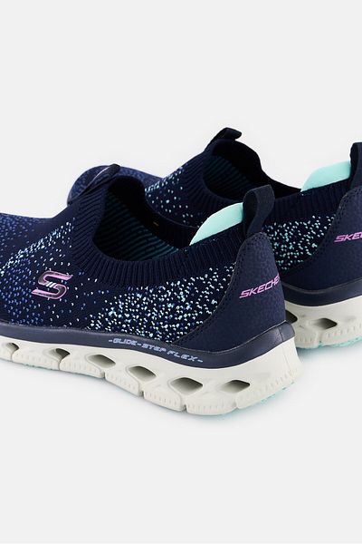 SKECHERS Women Glide-Step Flex Slip On Outdoor Shoes, Navy