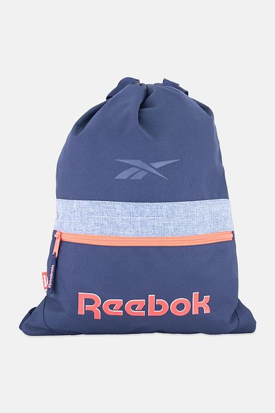 Reebok Men Brand Logo Adjustable Sports Bag, Navy