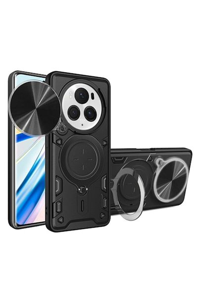 Dali Protective Case Compatible with Honor Magic6 Pro, CamGuard Pro, with Ring Stand, Camera Protection,