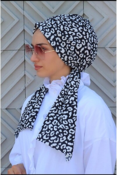 Blue Trend Desenli Dubai Dış Bone Şal