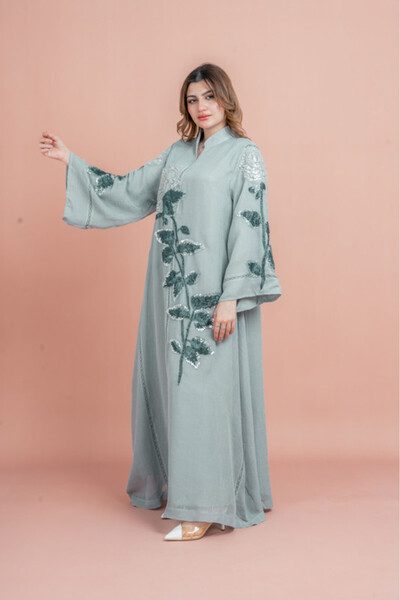 IKKXA Crystal Handwork Modern Jalabiya