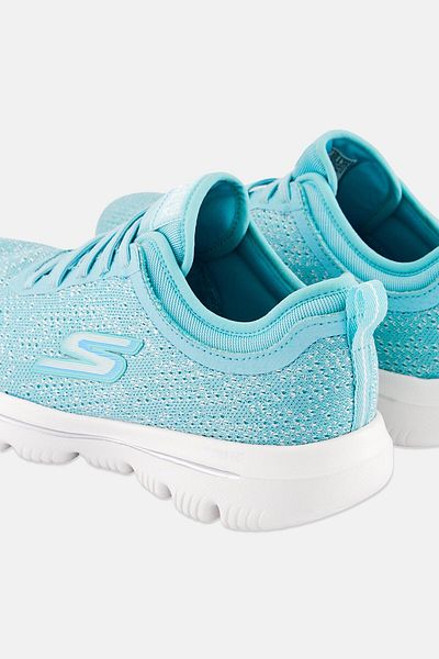 SKECHERS Women Go Walk Evolution Ultra Slip On Outdoor Shoes, Turquoise