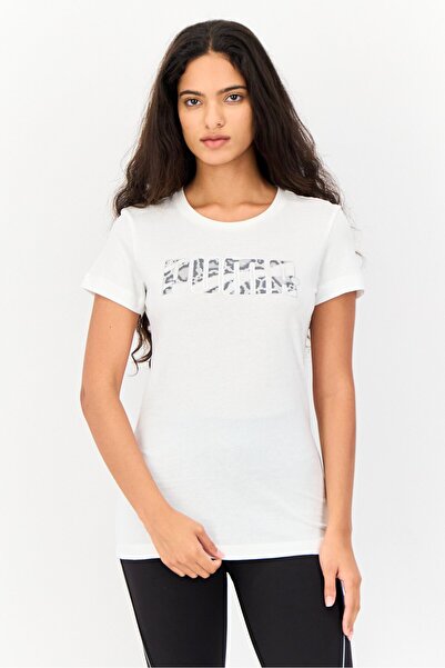 Reebok Women Sportswear Fit Short Sleeves Outdoor T-Shirt, White