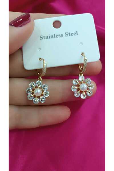 shop Steel Non-Tarnish Pearl Stone Women's Earrings