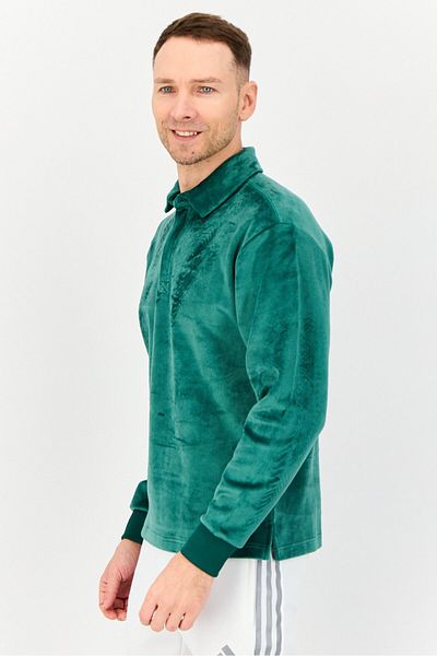 adidas Men Sportswear Fit Long Sleeve Outdoor Sweatshirt, Green