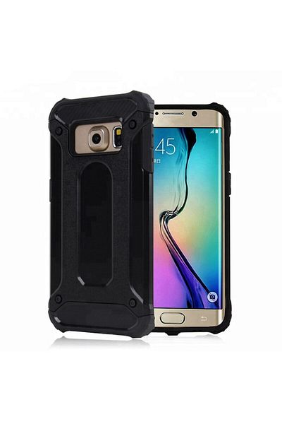 Dali Protective Case Compatible with Samsung Galaxy S6 G920, Hybrid Armor, Reinforced Edges, TPU, Black
