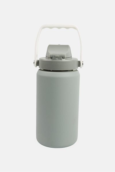 Reebok Stainless Steel Brand Logo Camping Bottle 950 ml, Grey