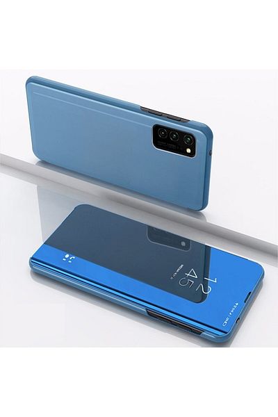 Dali Husă de protecție Flip Cover compatibilă cu Samsung Galaxy A16 4G/5G, Clear View, plastic, albastră