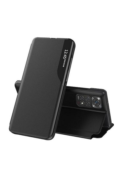 Dali Protective Flip Cover Compatible with Xiaomi Redmi Note 11/Note 11S, eFold, Black