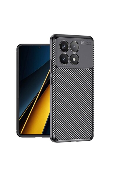 Dali Husă de protecție compatibilă cu Xiaomi Poco F6 Pro, fibră de carbon, ne...