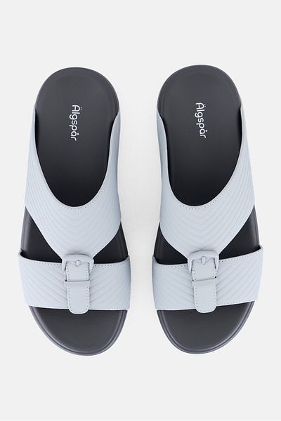 Algspar Men Slip On Sandals, Light Grey