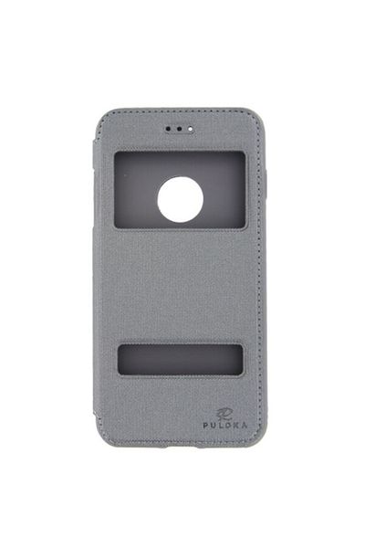 Dali Protective Flip Cover Case Compatible with Apple iPhone 7 Plus, Puloka Flip Case, Gray
