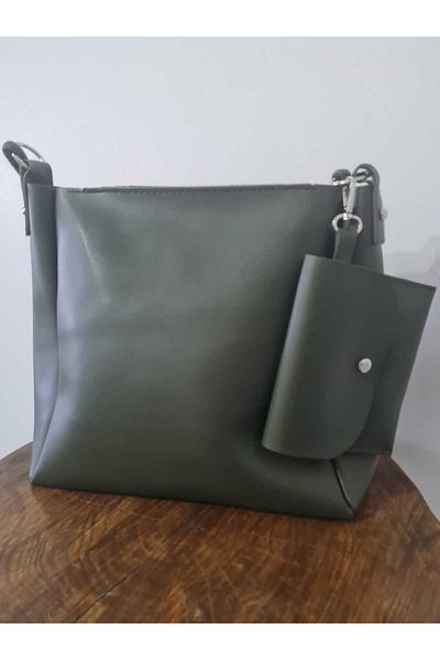 glowfit Women's Khaki 2025 Model Wallet Zippered Long Handle Hand Shoulder Women's Bag