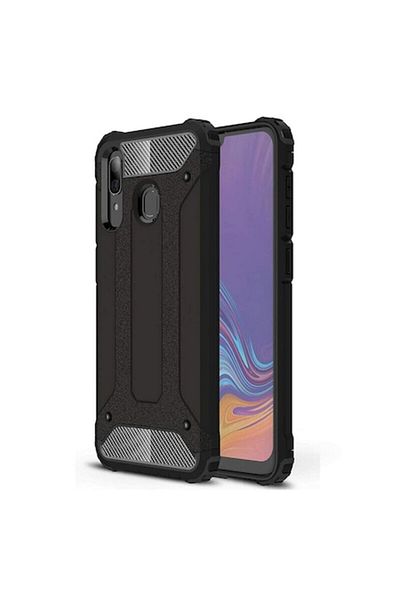 Dali Protective Case Compatible with Samsung Galaxy A20e, Hybrid Armor, Reinforced Edges, TPU, Black