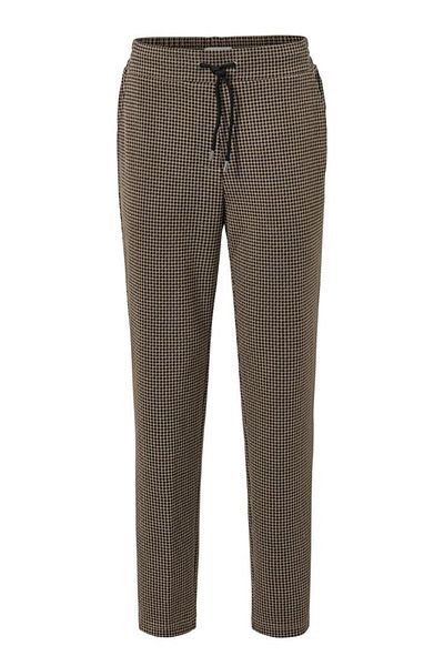 Tchibo Women Regular Fit Houndstooth Print Jogger Pants, Multicolor