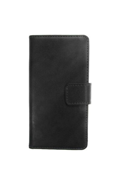 Dali Protective Flip Cover Slim Book Case for Huawei P6, -Leather, Magnetic Closure, Black