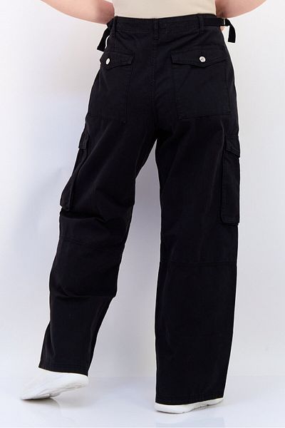 Don't Call Me Jennyfer Women Regular Fit Solid Cargo Pants, Black