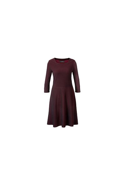 Tchibo Women Plain Midi Dress, Maroon