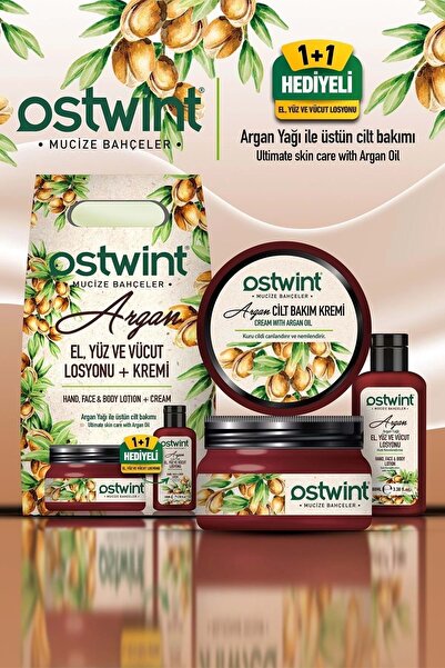 Ostwind Argan Cilt Bakım Kremi Ve El Yüz Vücut Losoyonu Set