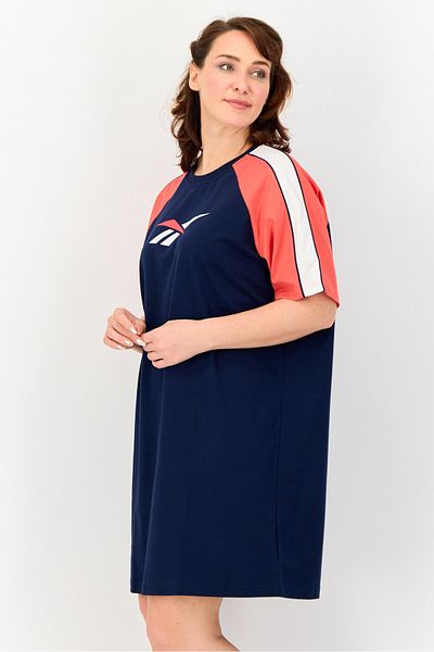 Reebok Women Sportswear Fit Short Sleeves Outdoor Dress, Multicolor
