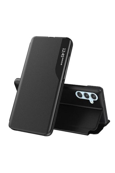 Dali Protective Flip Cover Case Compatible with Samsung Galaxy A34 5G, eFold, Leather, Black