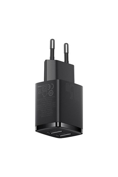 Dali Încărcător de rețea, 2xUSB A, 10.5W, ABS, Negru