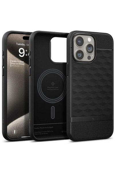 Dali Protective Case compatible with Apple iPhone 15 Pro Max, Caseology Parallax, MagSafe compatibility,