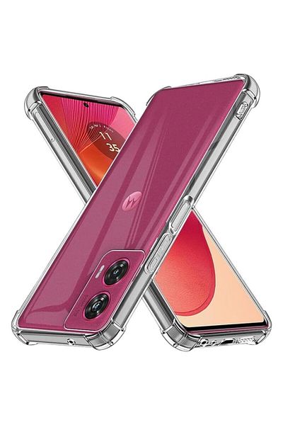 Dali Protective Case Compatible with Motorola Edge 50 Fusion, ShockProof, Clear Silicone