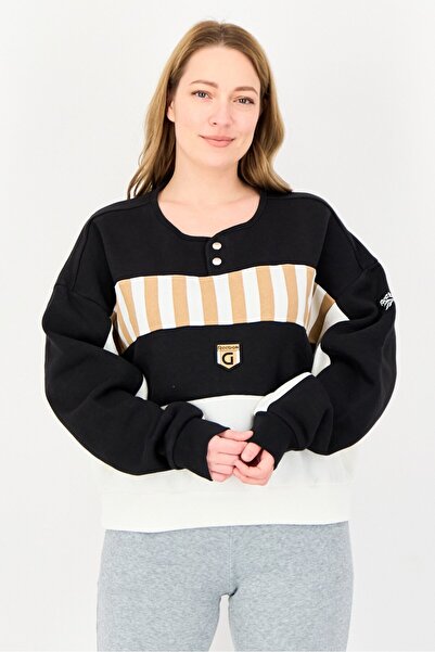 Reebok سويت شيرت رياضي نسائي بأكمام طويلة مناسب للأنشطة الخارجية، متعدد الألوان