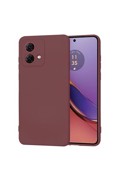 Dali Protective case compatible with Motorola Moto G84, SoftFlex, silicone, Burgundy