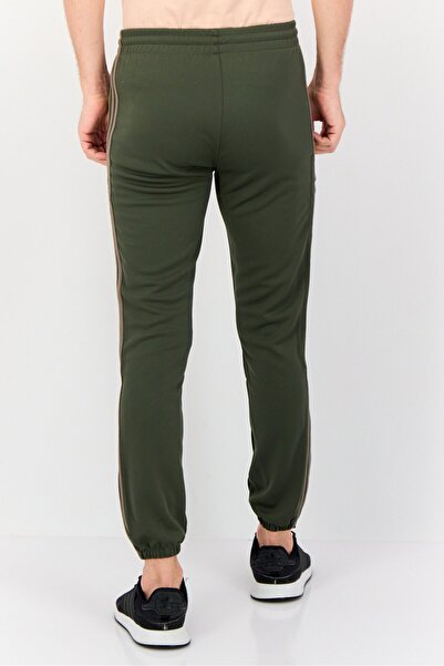 adidas Men Calabasas Sportswear Fit Running Track Pants, Olive